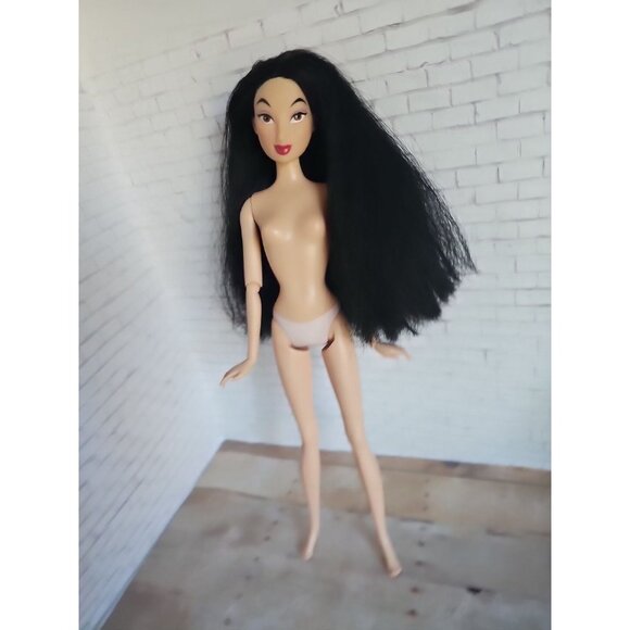 Disney Store Mulan 11.5 Inch Doll Nude Black Hair Princess Fashion Figure - Picture 2 of 6